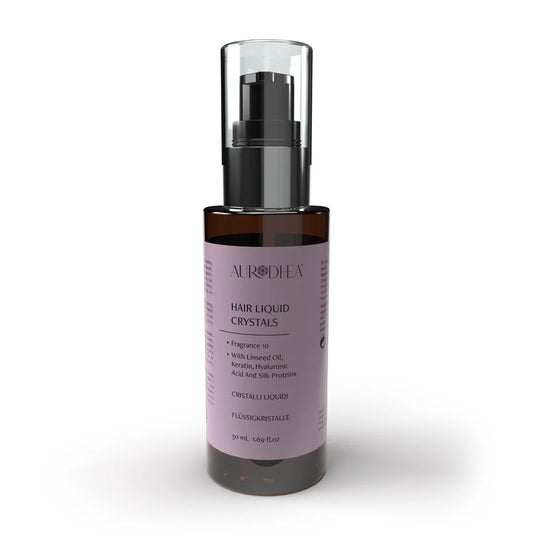 Scented Hair Liquid Crystals, Enriched with Linseed Oil, Keratin, Hyaluronic Acid and Silk Proteins